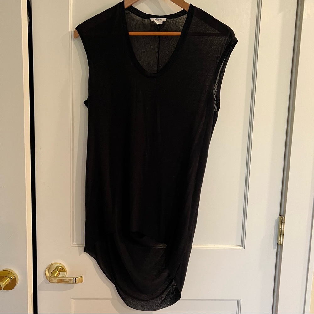 Helmut Lang Black V-Neck Tank Top